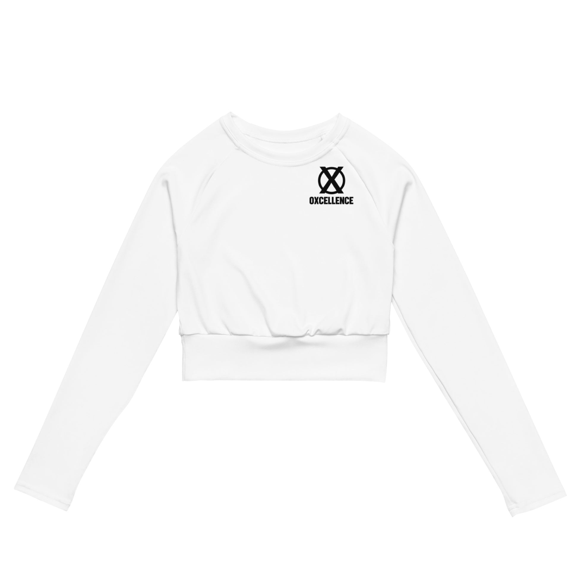 Recycled long-sleeve crop top - Oxcellence Official