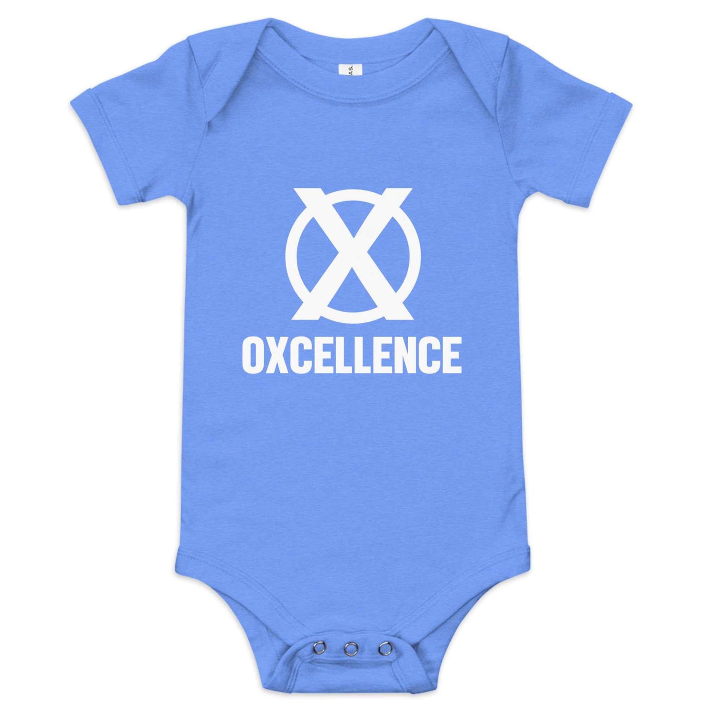 Combinaison bébé à manches courtes | Logo blanc - Oxcellence Official