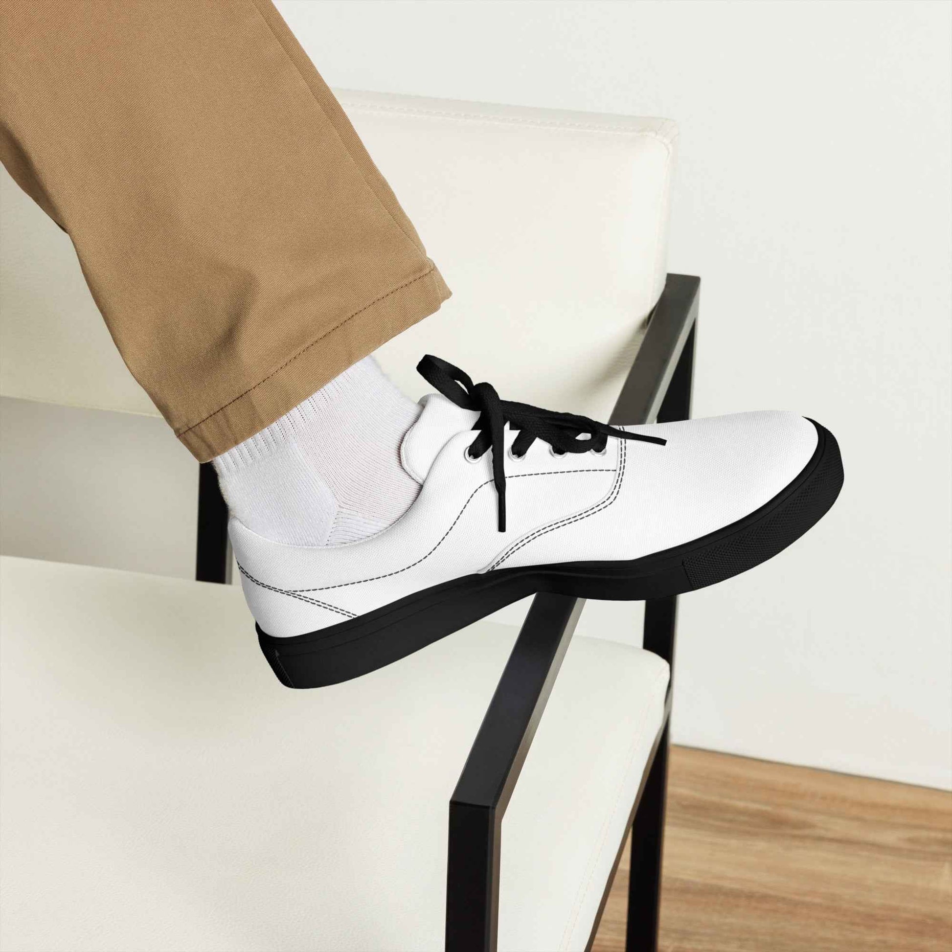 Chaussures à lacets en toile pou homme - Oxcellence Official