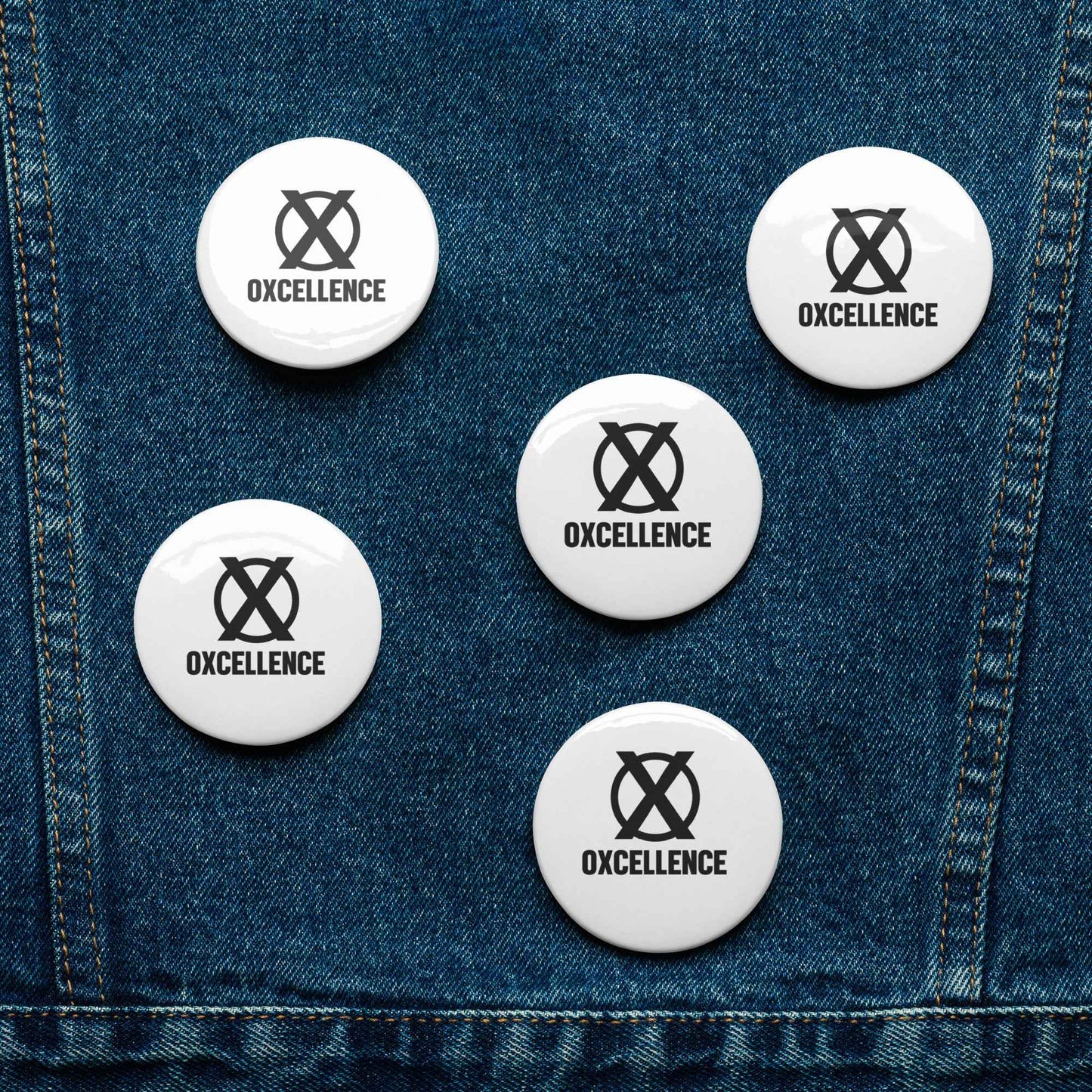 Set of pin buttons