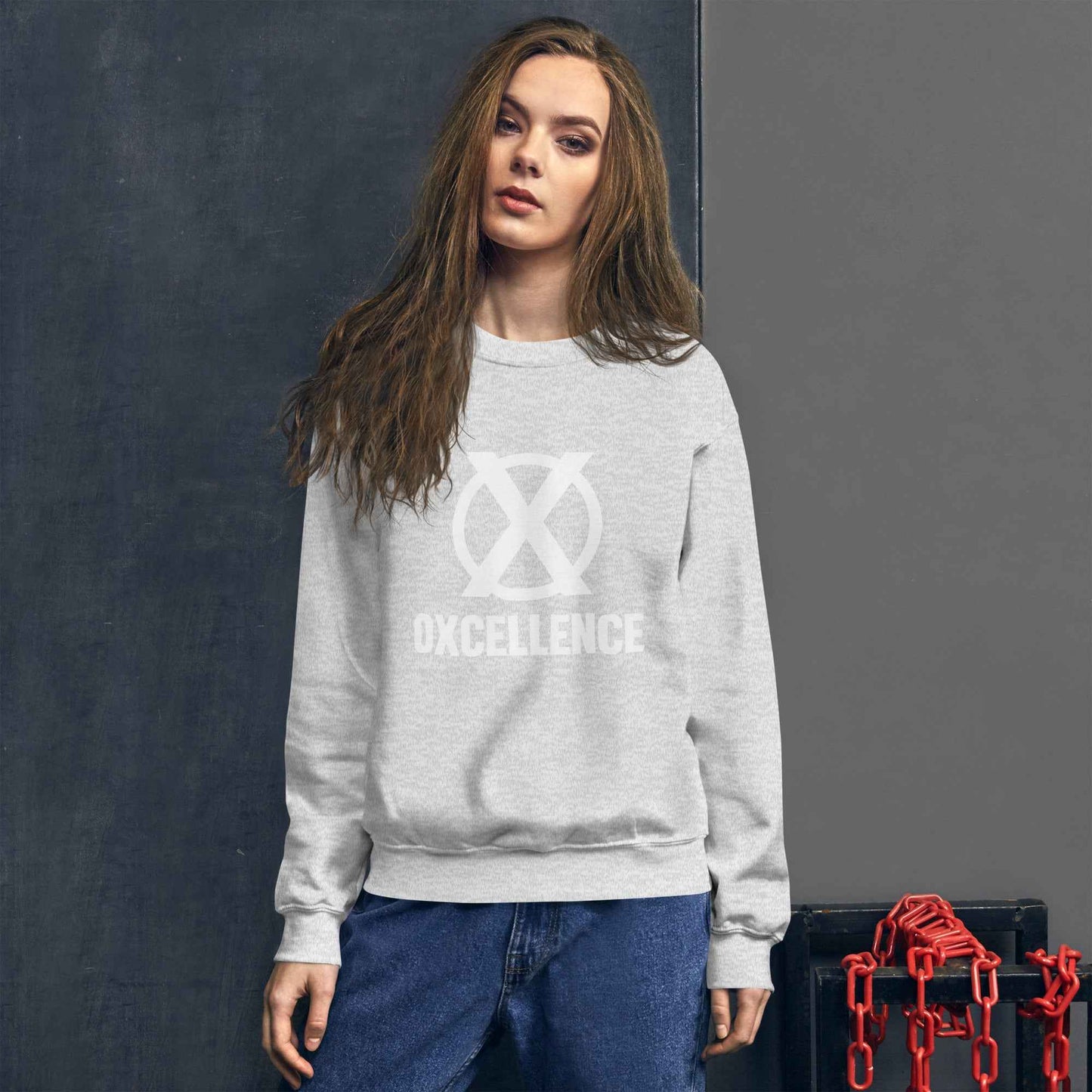 Chandail unisexe | S-M-L-XL | Logo blanc - Oxcellence Official