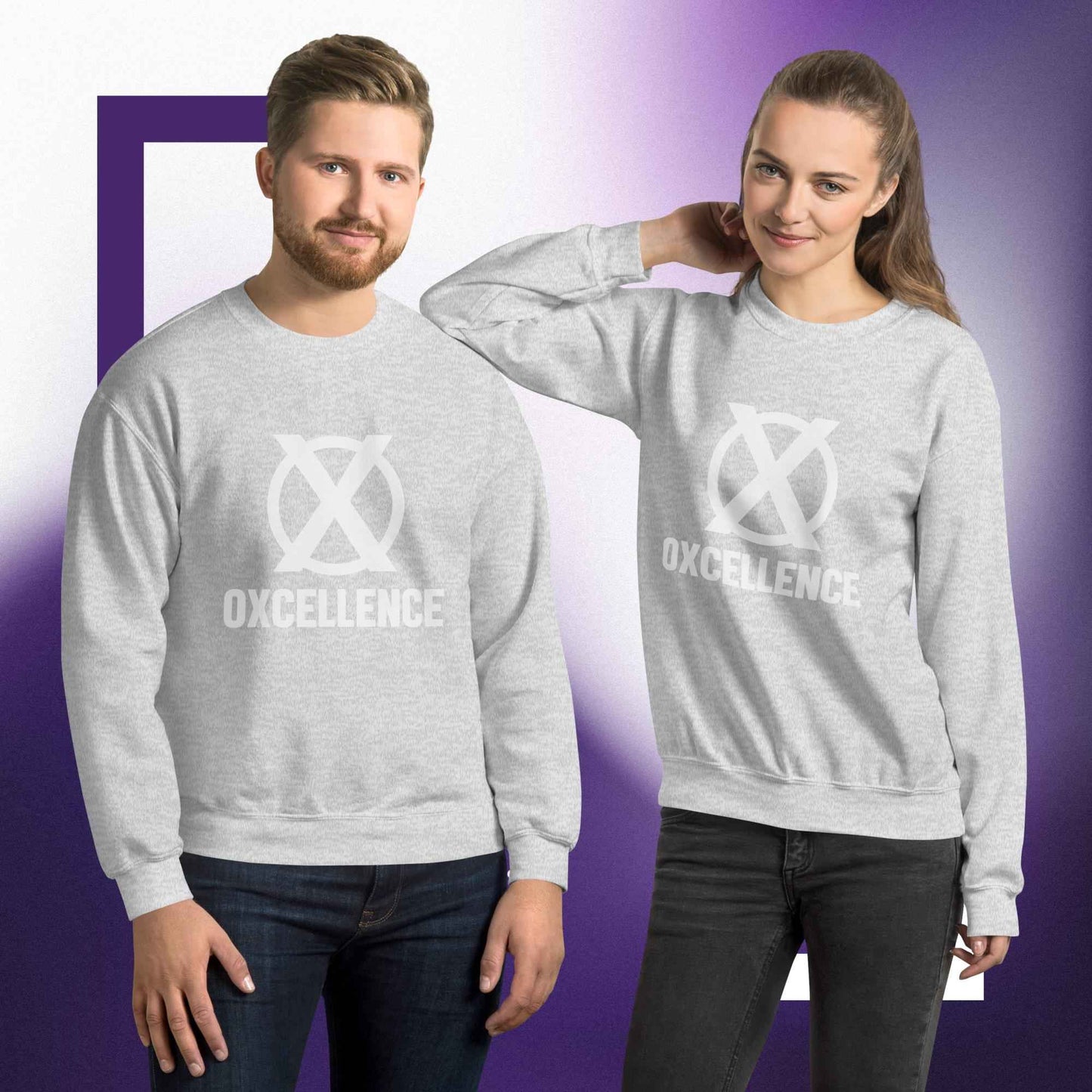 Chandail unisexe | 2XL-3XL-3XL-4XL-5XL | Logo blanc - Oxcellence Official