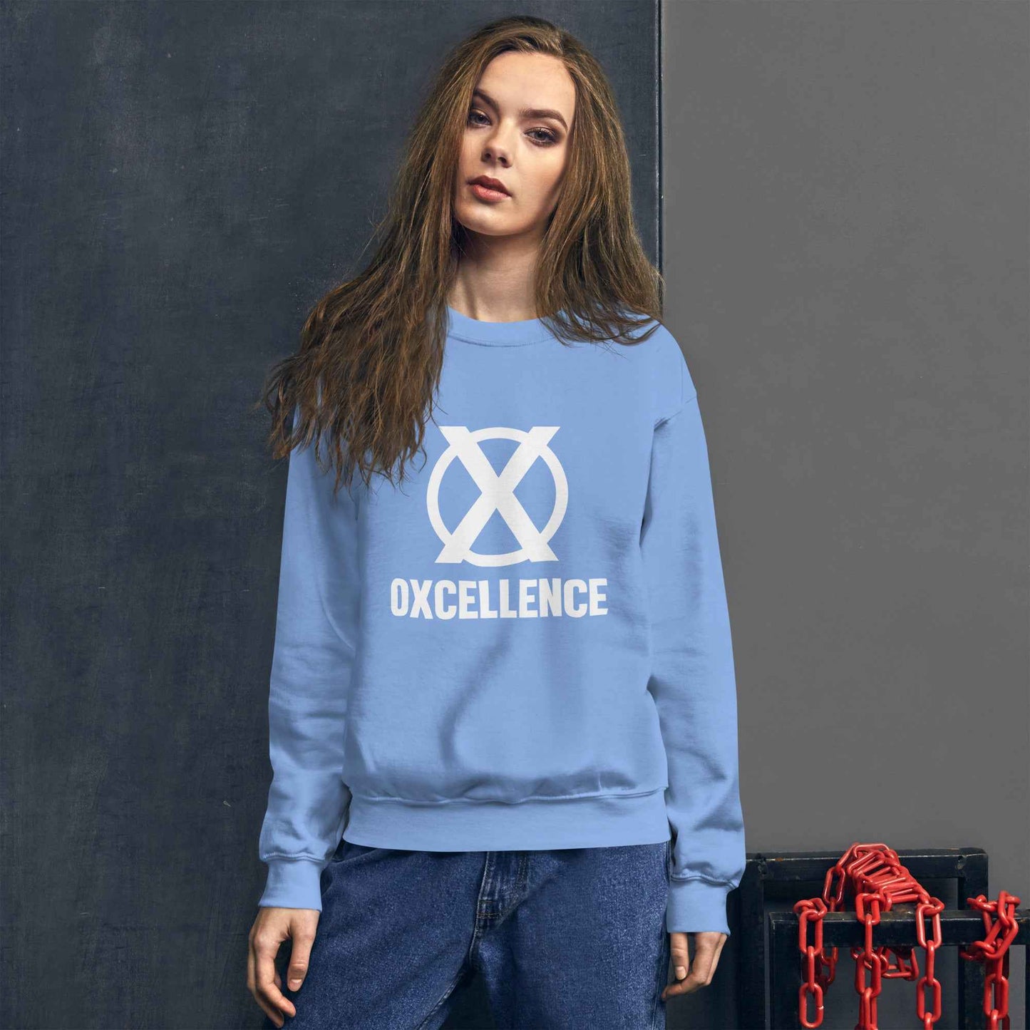 Chandail unisexe | S-M-L-XL | Logo blanc - Oxcellence Official