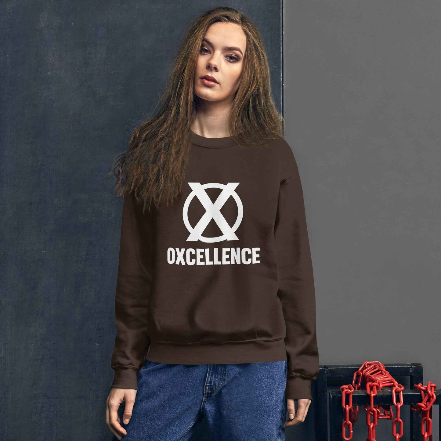Chandail unisexe | S-M-L-XL | Logo blanc - Oxcellence Official