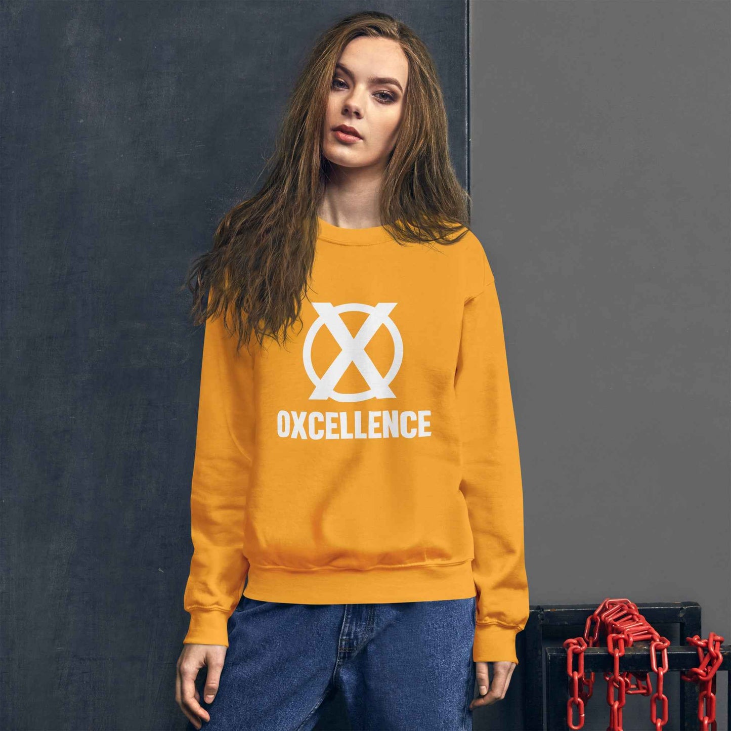 Chandail unisexe | S-M-L-XL | Logo blanc - Oxcellence Official