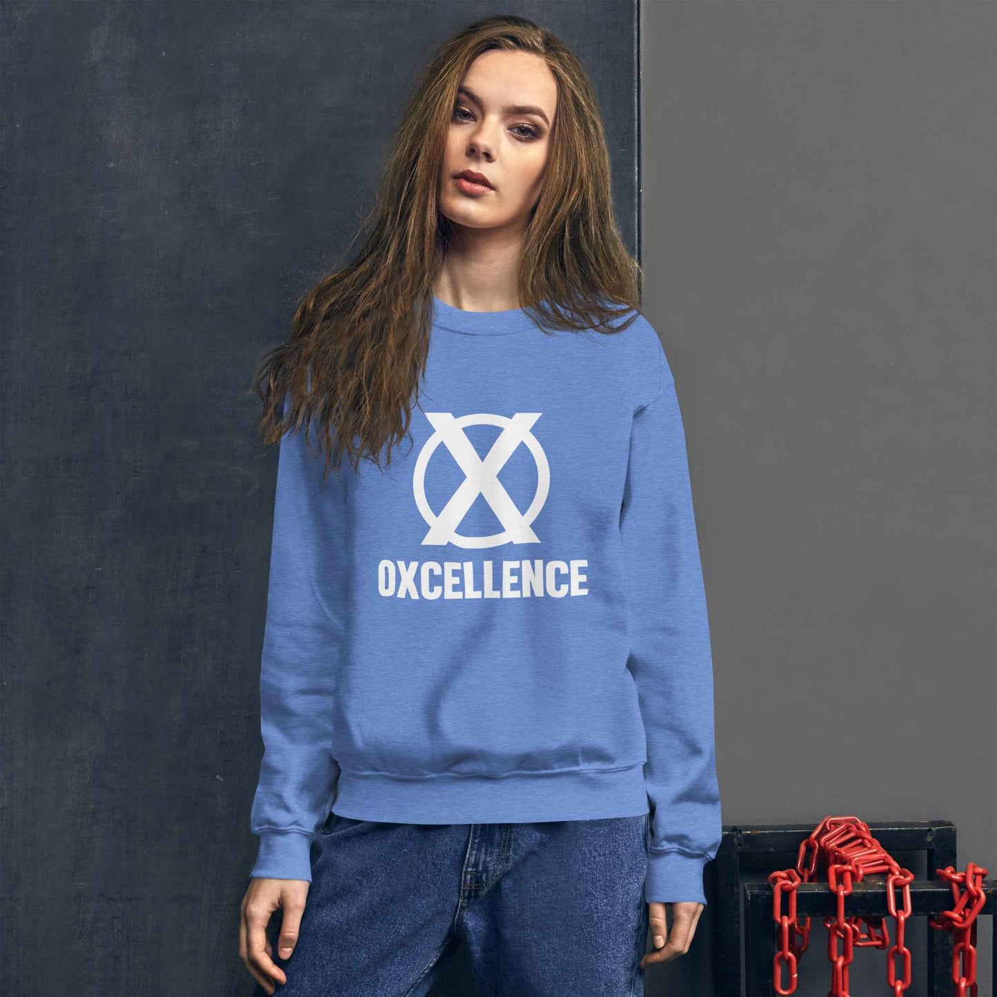 Chandail unisexe | S-M-L-XL | Logo blanc - Oxcellence Official