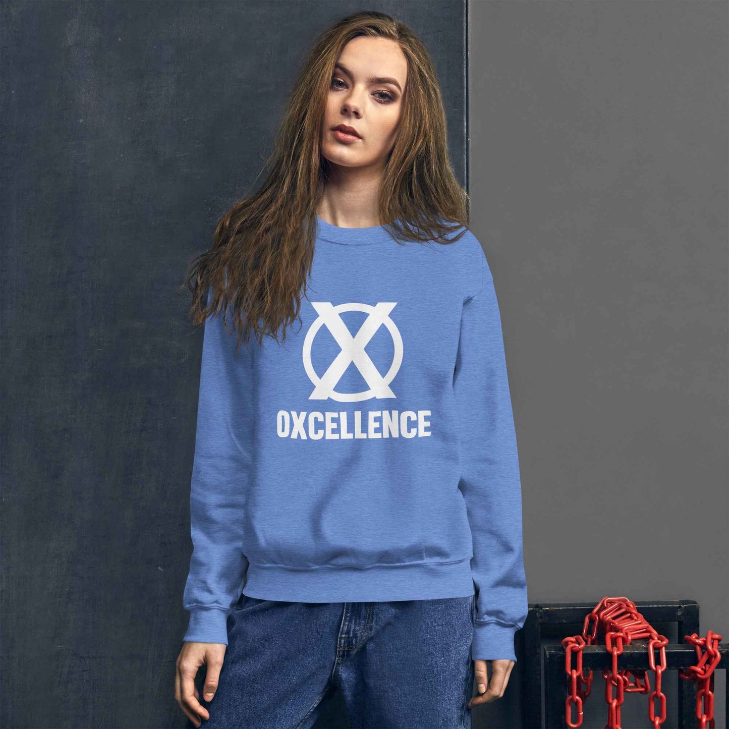 Chandail unisexe | 2XL-3XL-4XL-5XL | Logo blanc - Oxcellence Official