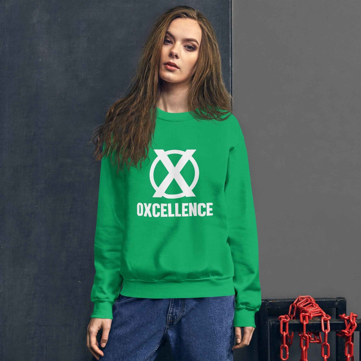 Chandail unisexe | S-M-L-XL | Logo blanc - Oxcellence Official