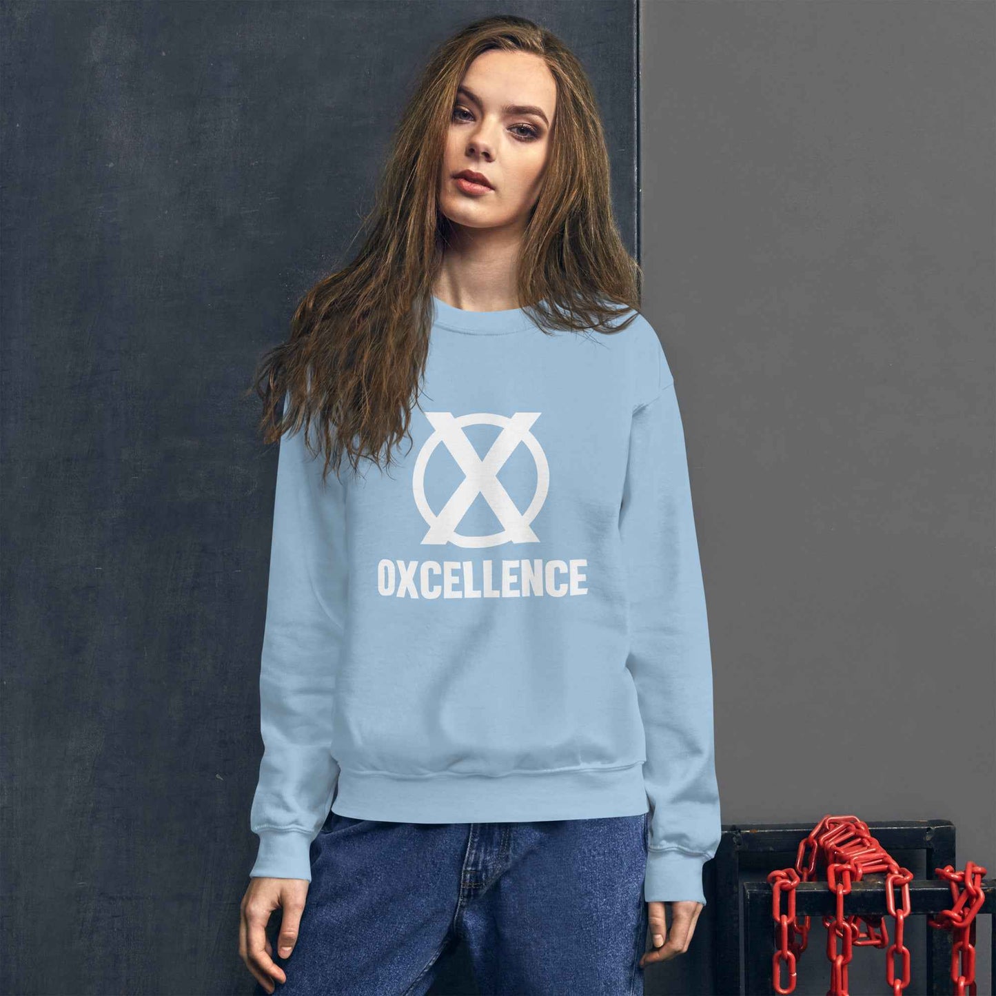 Chandail unisexe | S-M-L-XL | Logo blanc - Oxcellence Official
