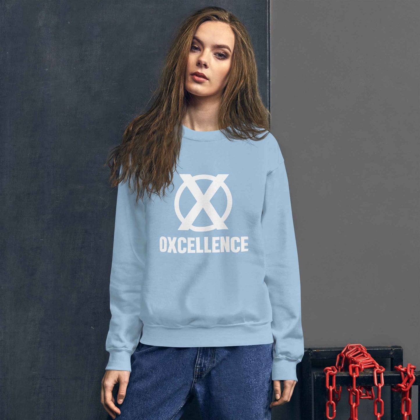 Chandail unisexe | 2XL-3XL-4XL-5XL | Logo blanc - Oxcellence Official