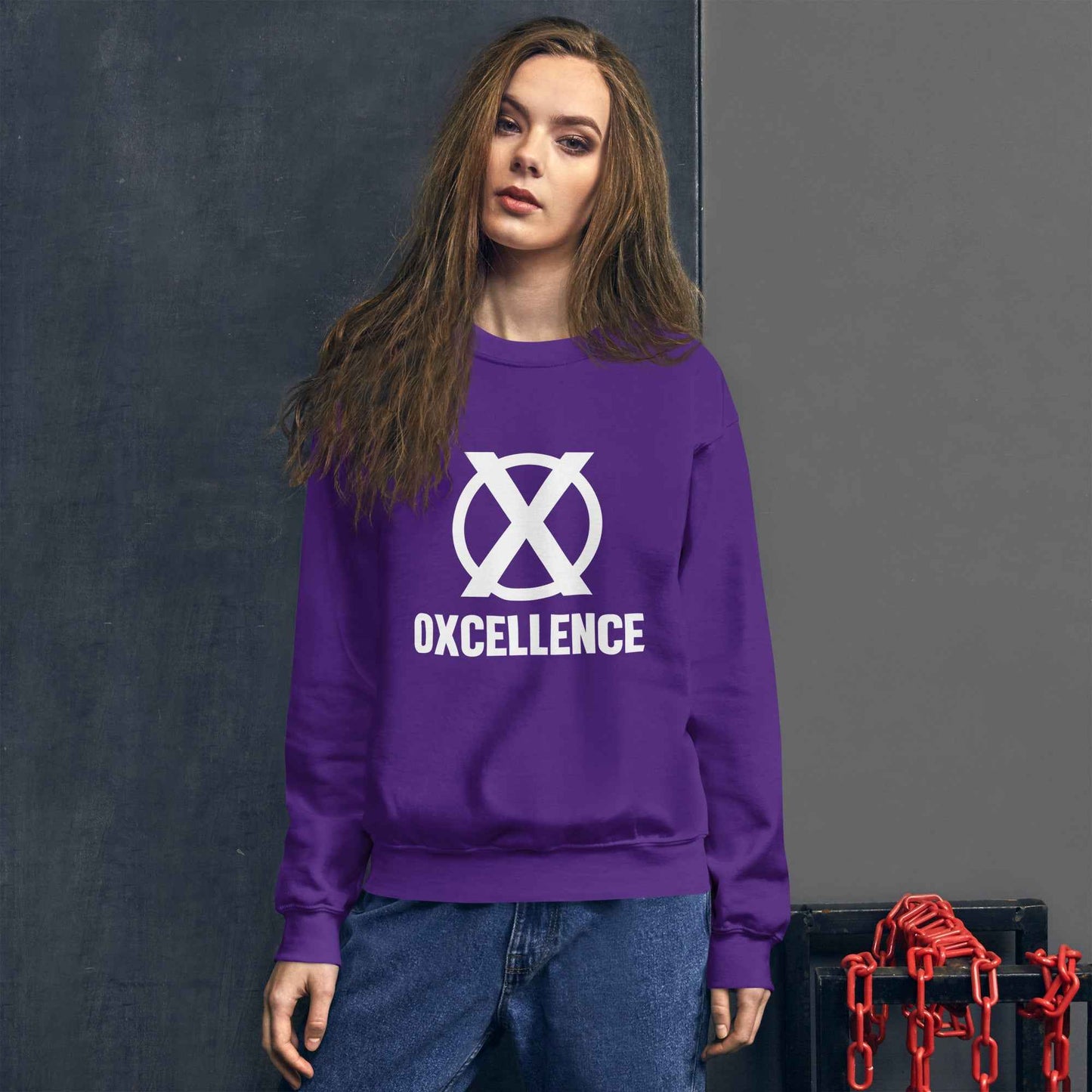 Chandail unisexe | S-M-L-XL | Logo blanc - Oxcellence Official