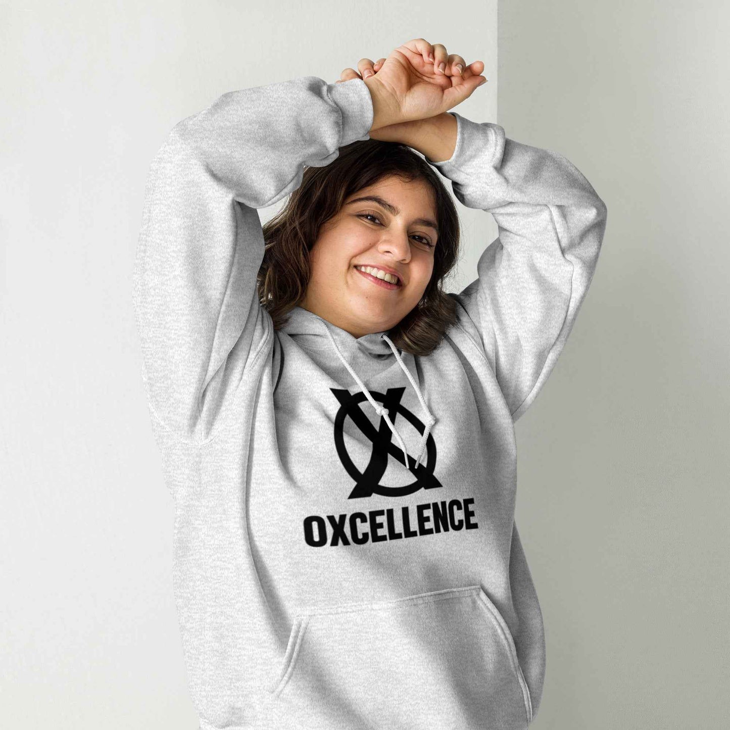 Sweat à capuche | S-M-L-XL | Logo noir - Oxcellence Official