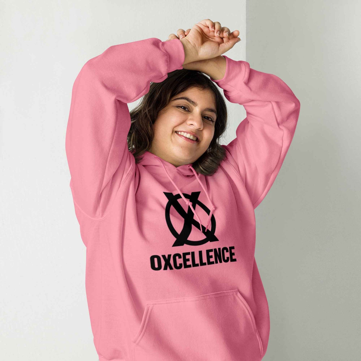 Sweat à capuche | S-M-L-XL | Logo noir - Oxcellence Official