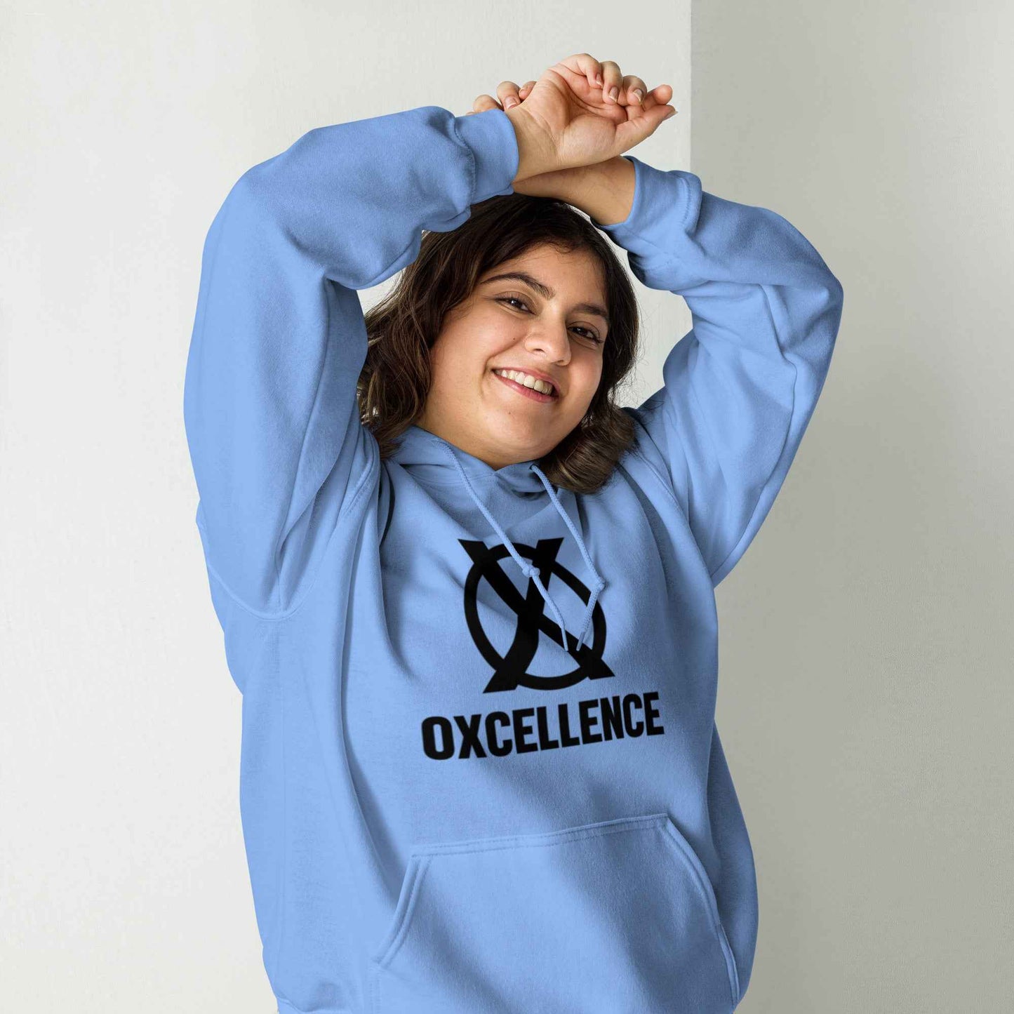 Sweat à capuche | S-M-L-XL | Logo noir - Oxcellence Official