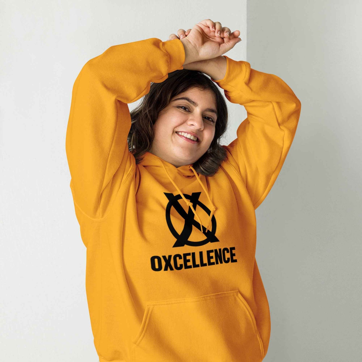 Sweat à capuche | S-M-L-XL | Logo noir - Oxcellence Official