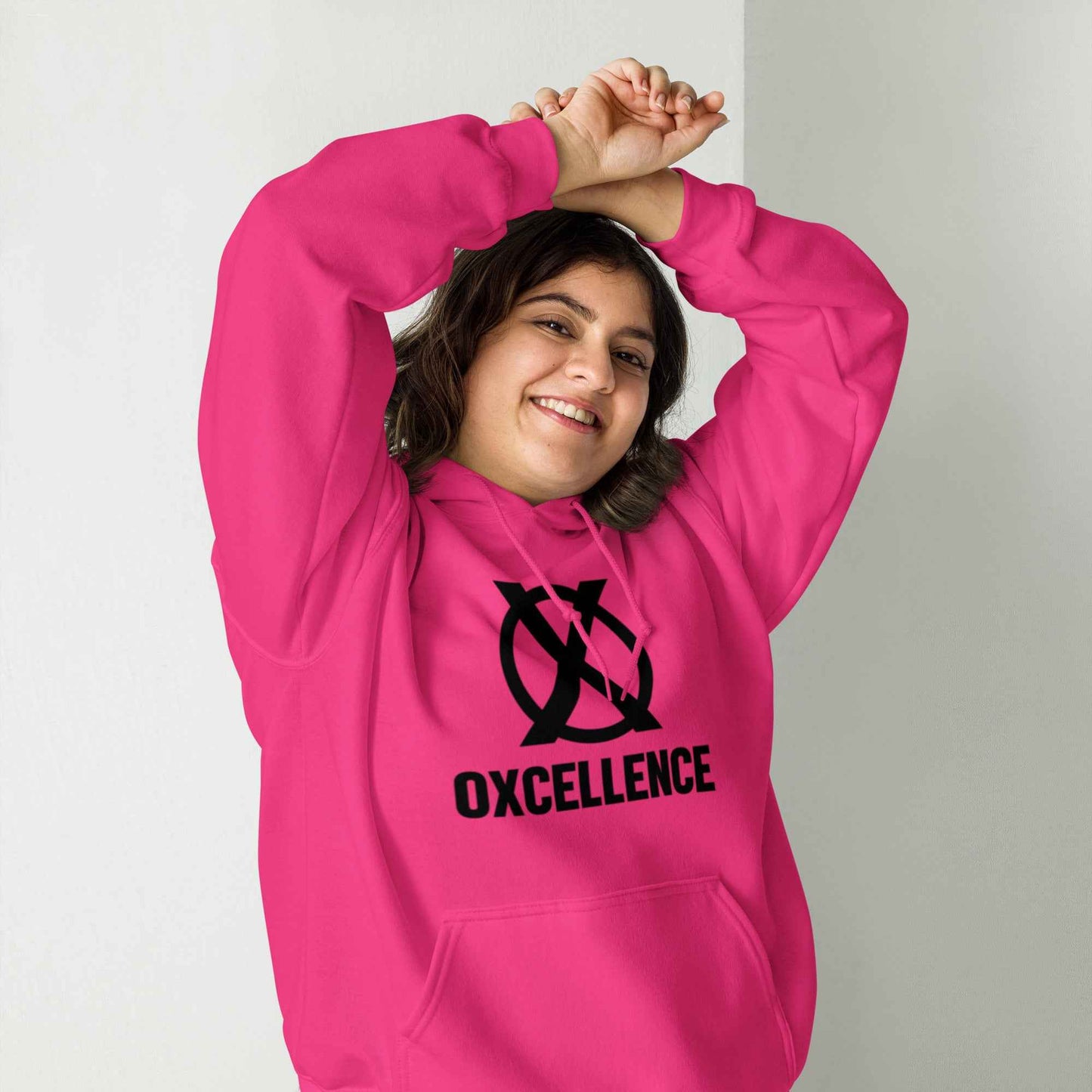 Sweat à capuche | S-M-L-XL | Logo noir - Oxcellence Official