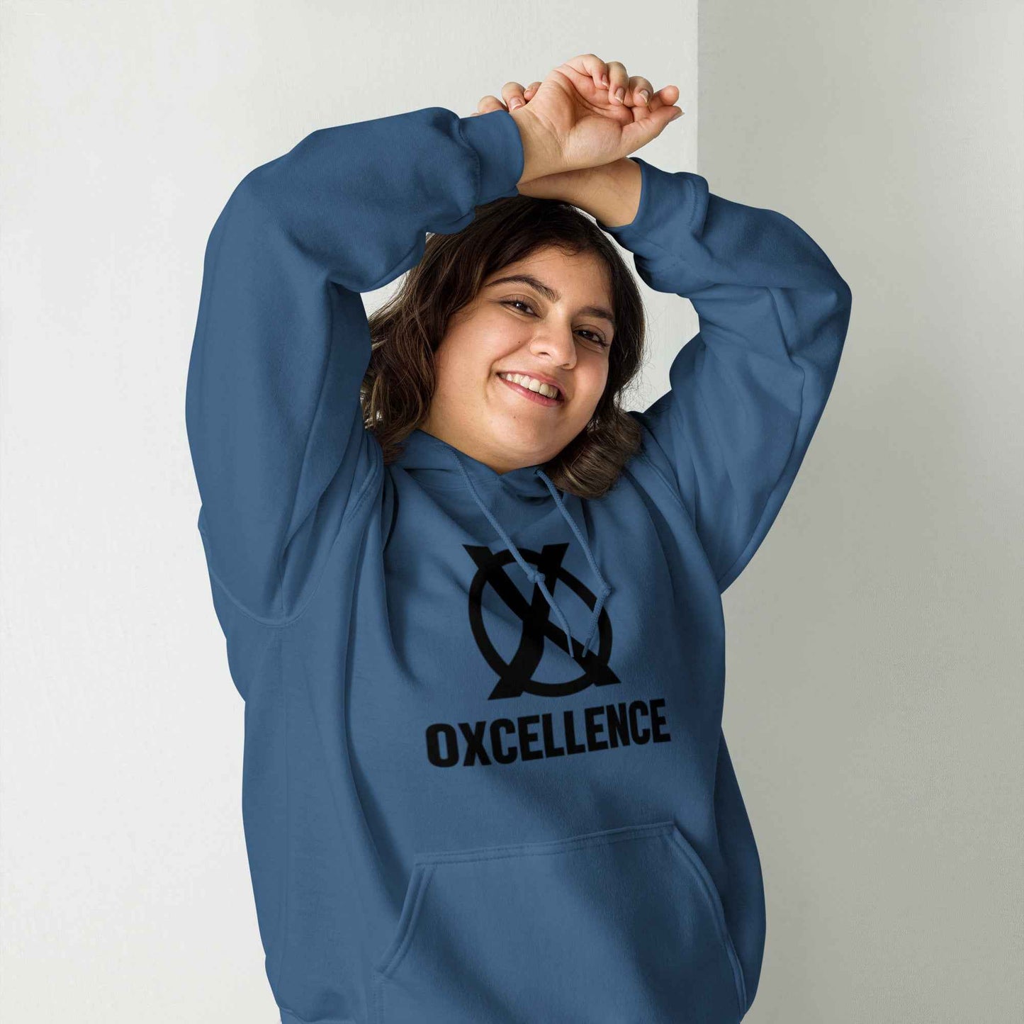 Sweat à capuche | S-M-L-XL | Logo noir - Oxcellence Official