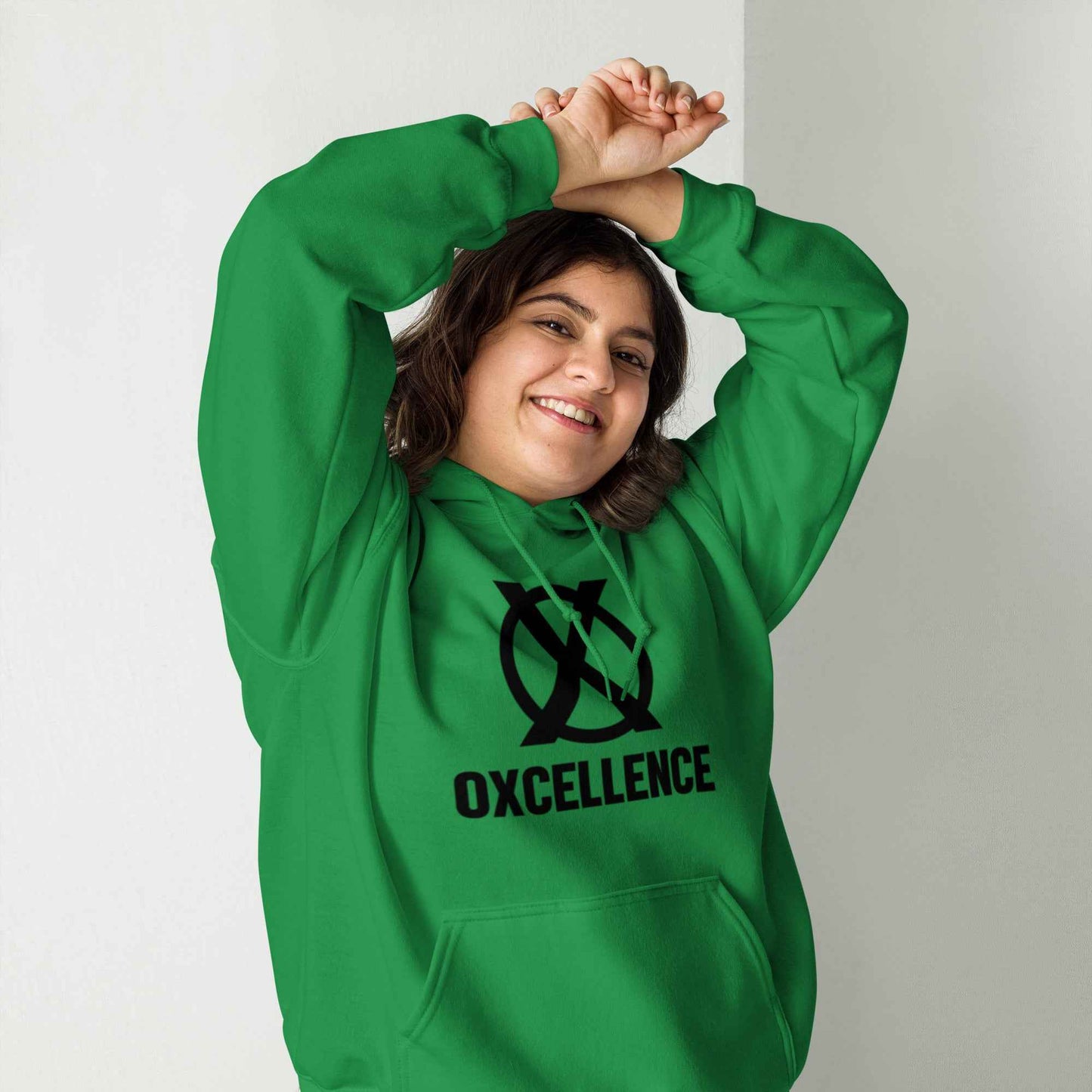 Sweat à capuche | S-M-L-XL | Logo noir - Oxcellence Official