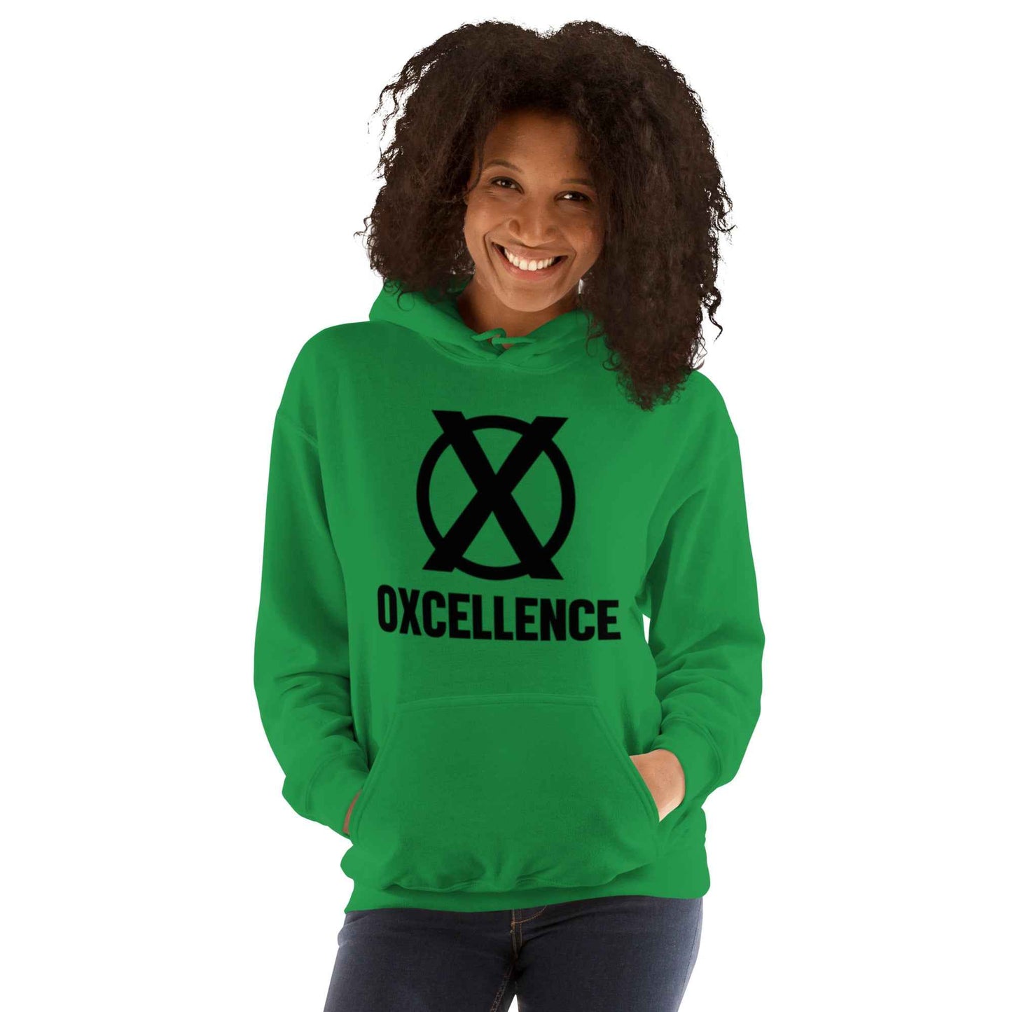 Sweat à capuche | 2XL-3XL-4XL-5XL | Logo noir - Oxcellence Official