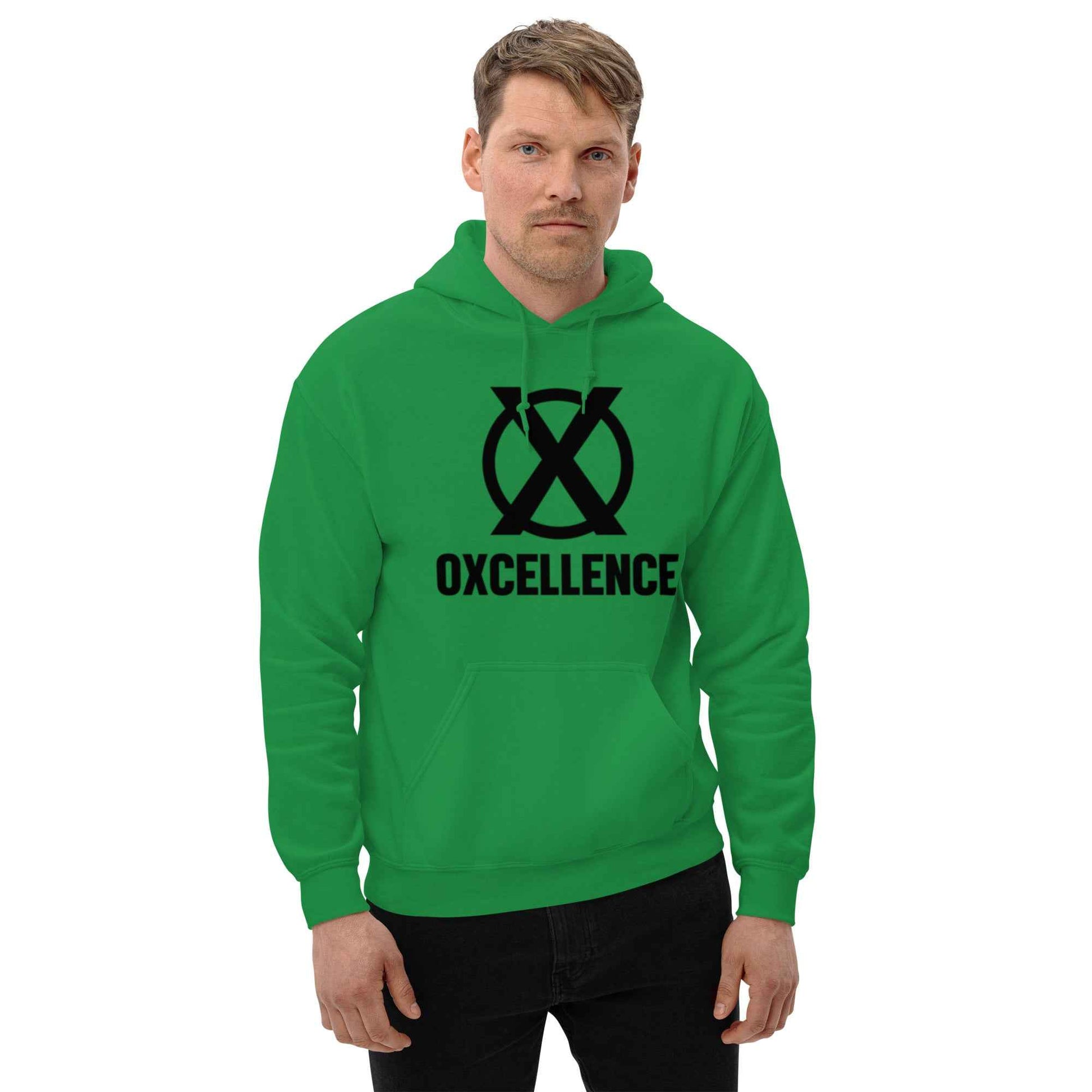 Sweat à capuche | 2XL-3XL-4XL-5XL | Logo noir - Oxcellence Official
