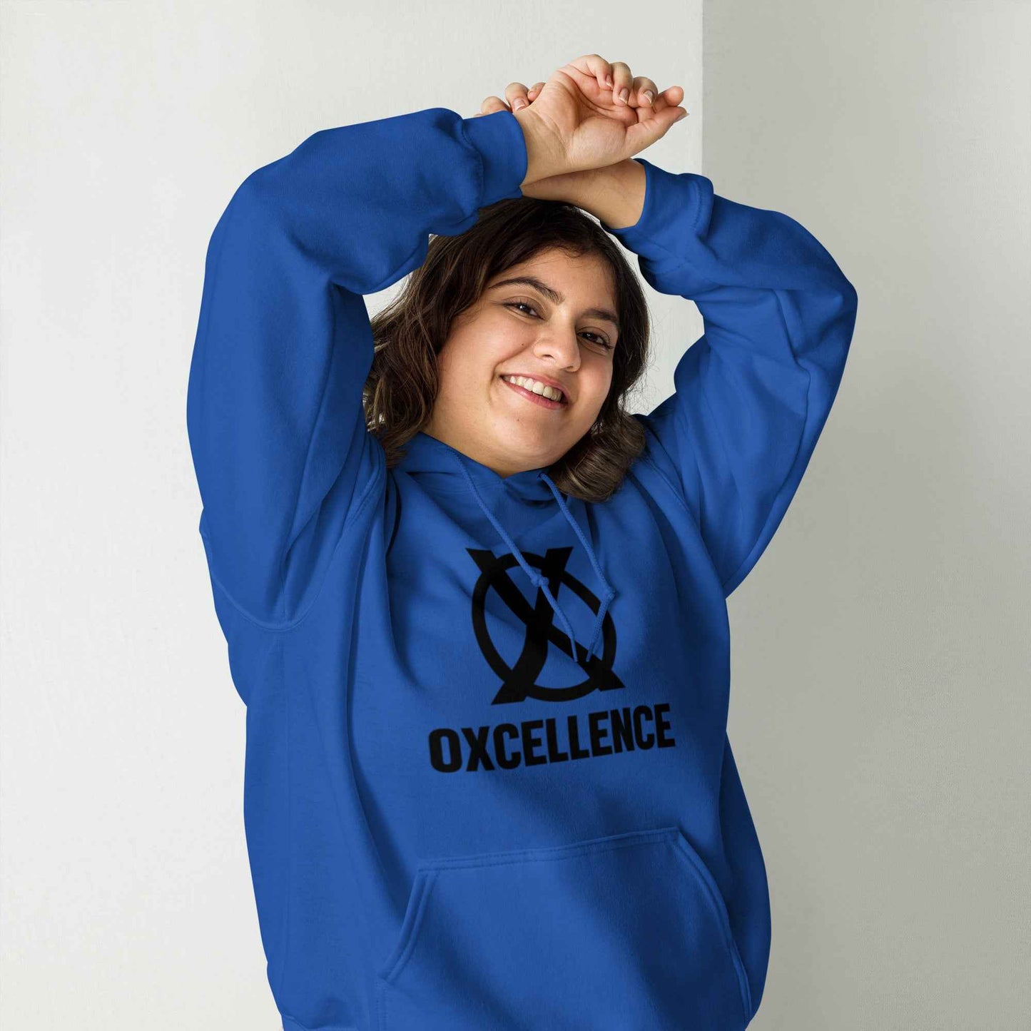 Sweat à capuche | S-M-L-XL | Logo noir - Oxcellence Official
