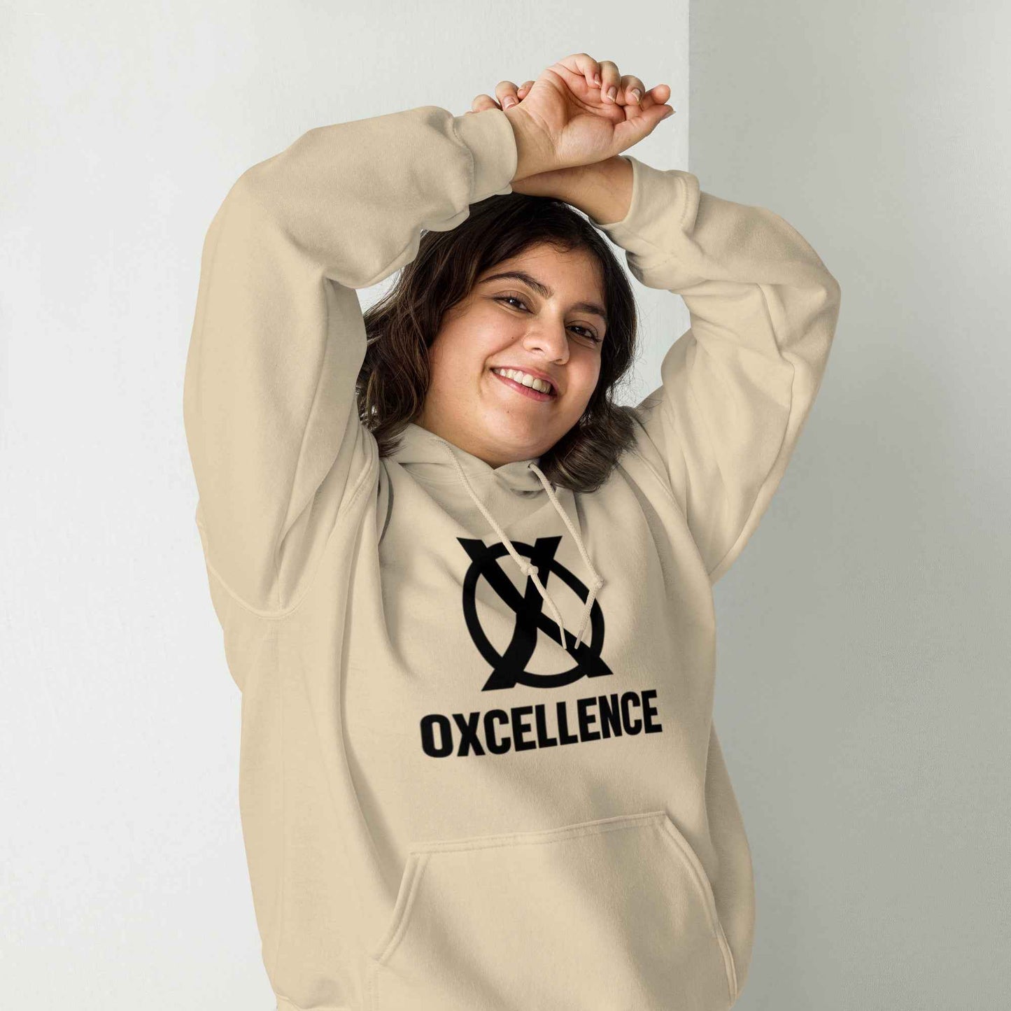 Sweat à capuche | S-M-L-XL | Logo noir - Oxcellence Official