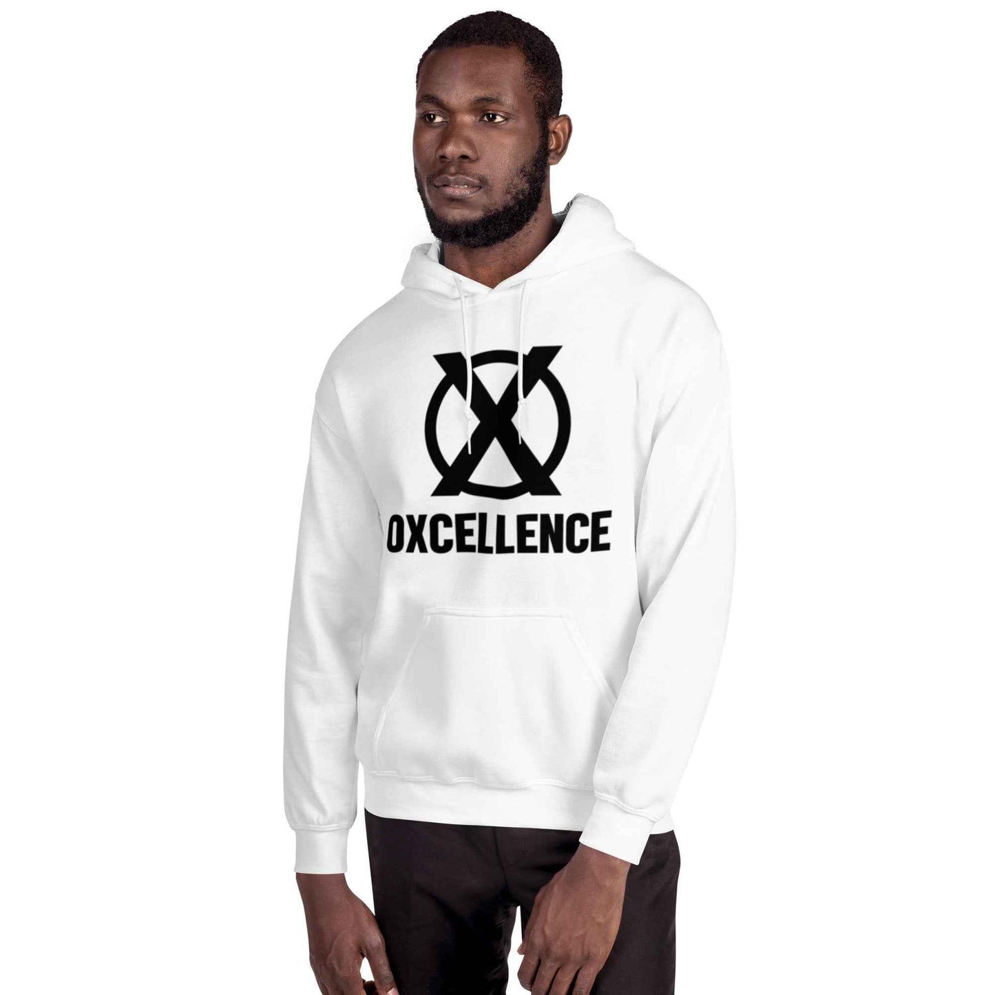 Sweat à capuche | 2XL-3XL-4XL-5XL | Logo noir - Oxcellence Official