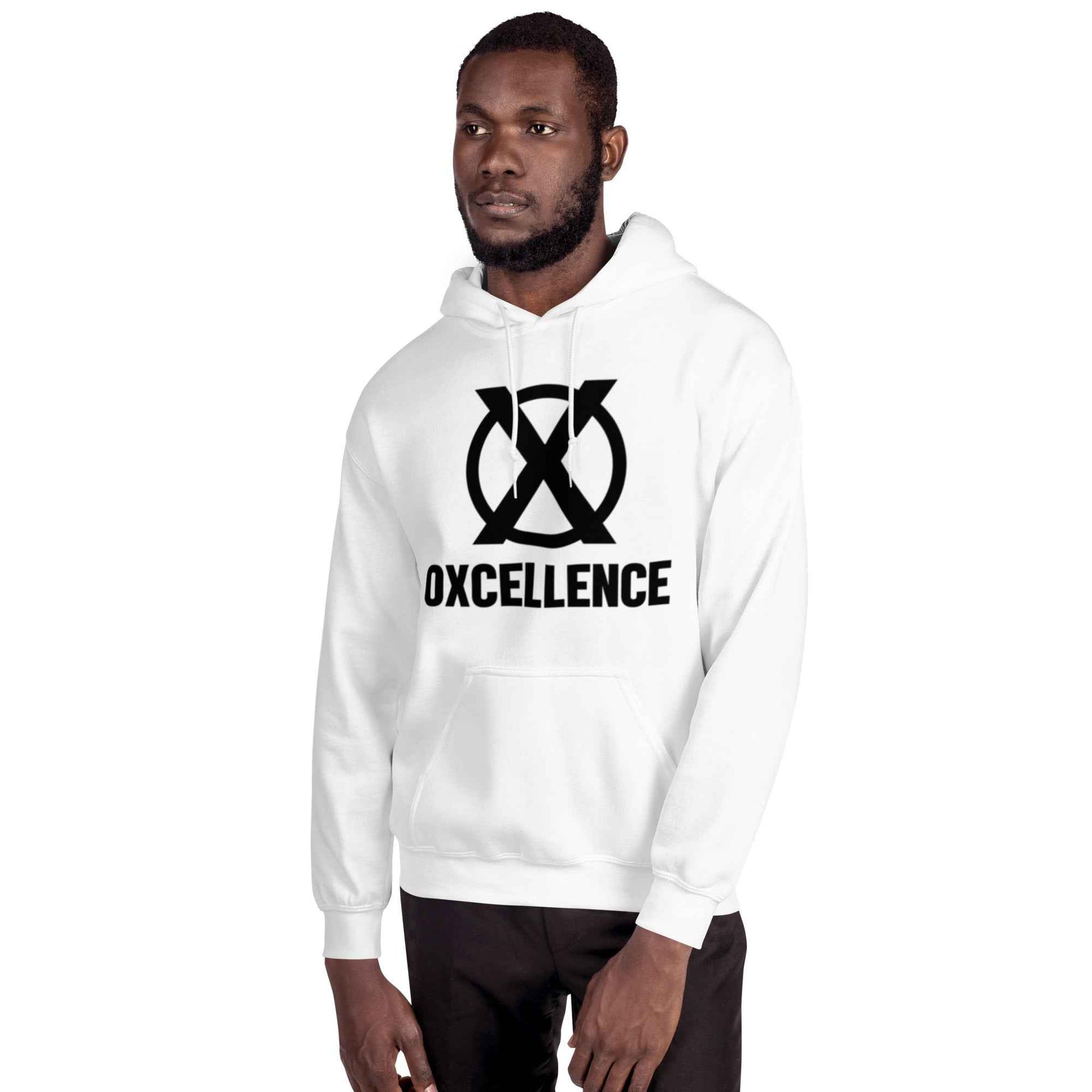 Sweat à capuche | 2XL-3XL-4XL-5XL | Logo noir - Oxcellence Official