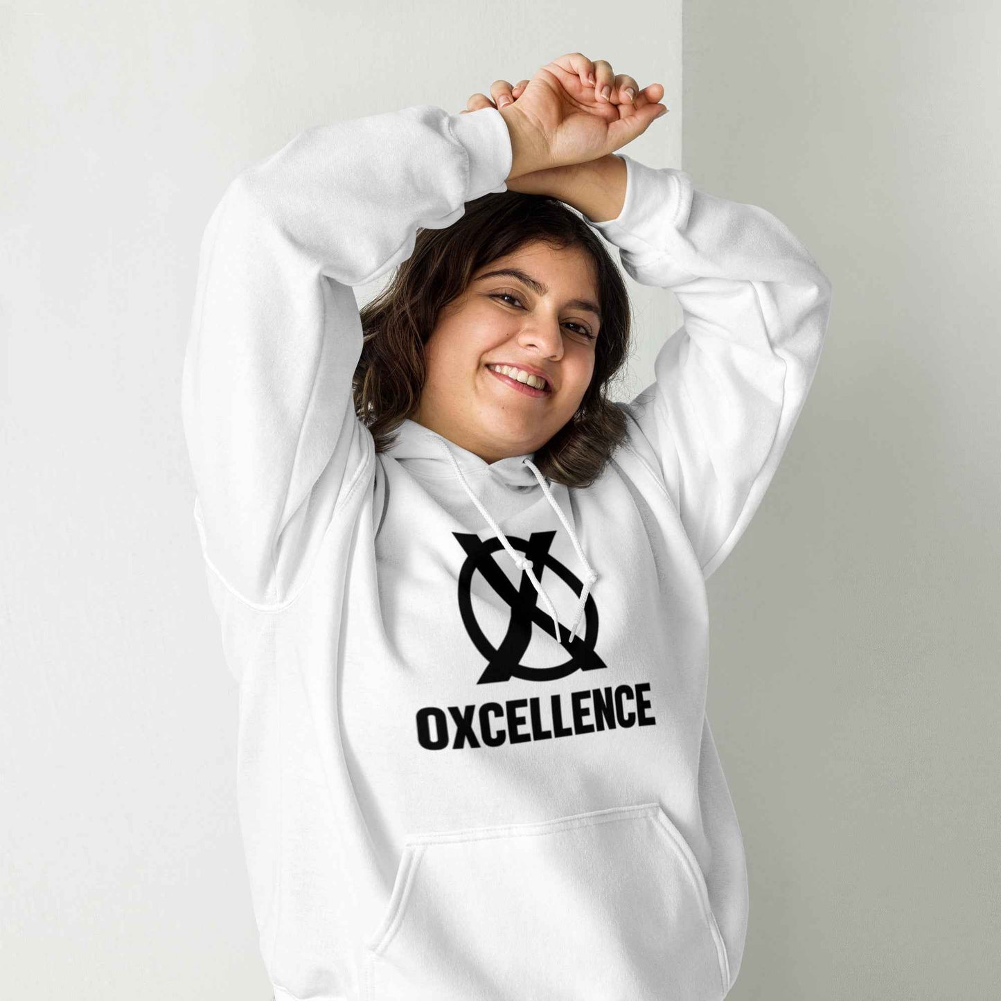 Sweat à capuche | S-M-L-XL | Logo noir - Oxcellence Official