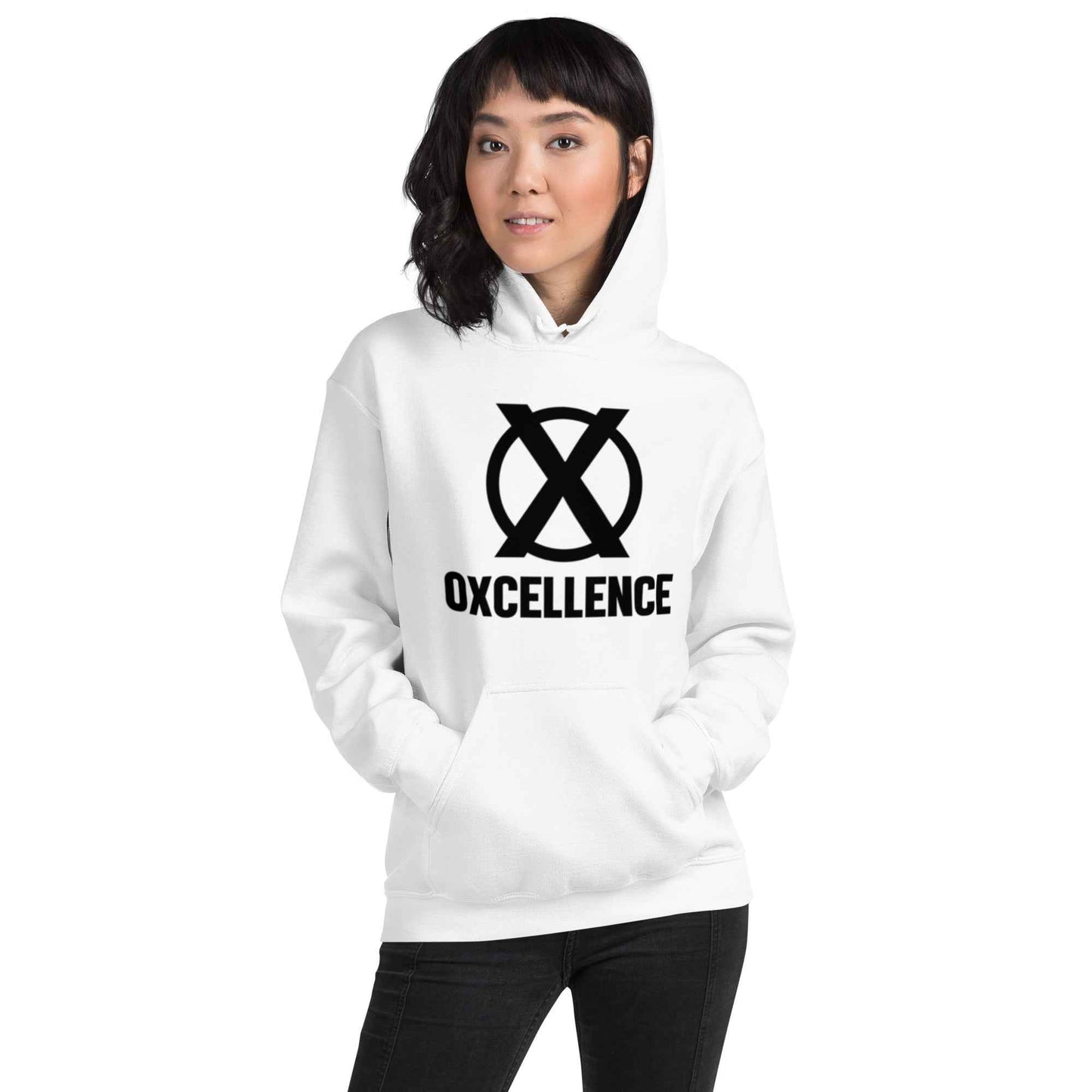 Sweat à capuche | 2XL-3XL-4XL-5XL | Logo noir - Oxcellence Official